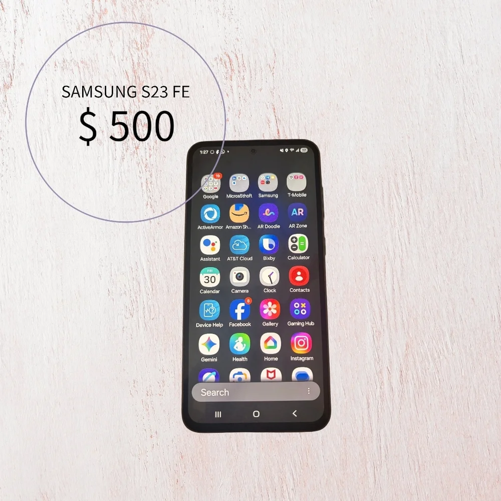 Samsung Galaxy Smartphone in Black